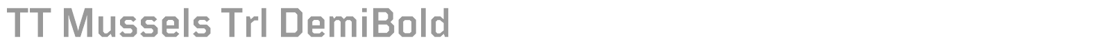 TT Mussels font preview